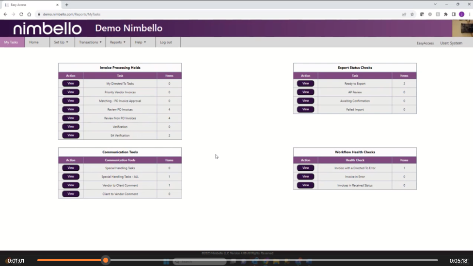 My Task Home Page